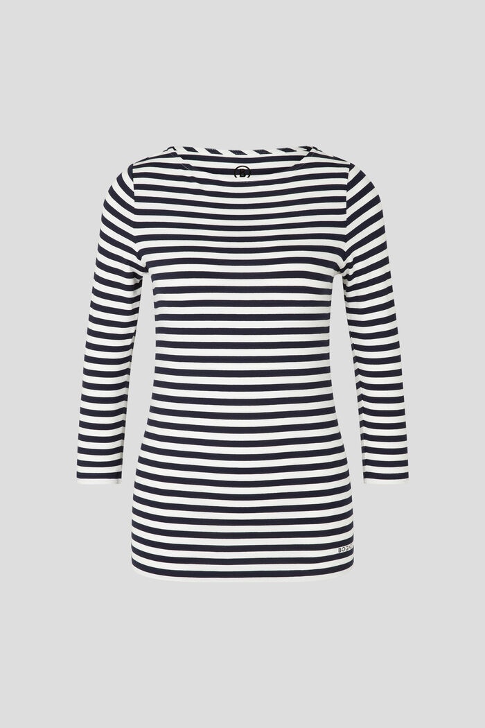 Louna Longsleeve in Navy blue/White - 1