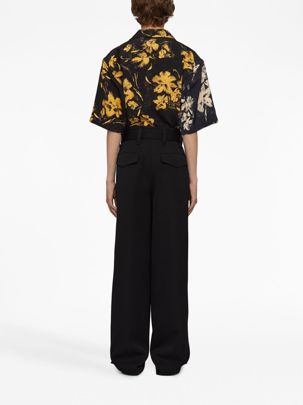 floral-print cotton shirt - 4