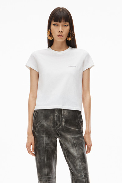 Alexander Wang SHRUNKEN TEE IN HIGH TWIST JERSEY outlook