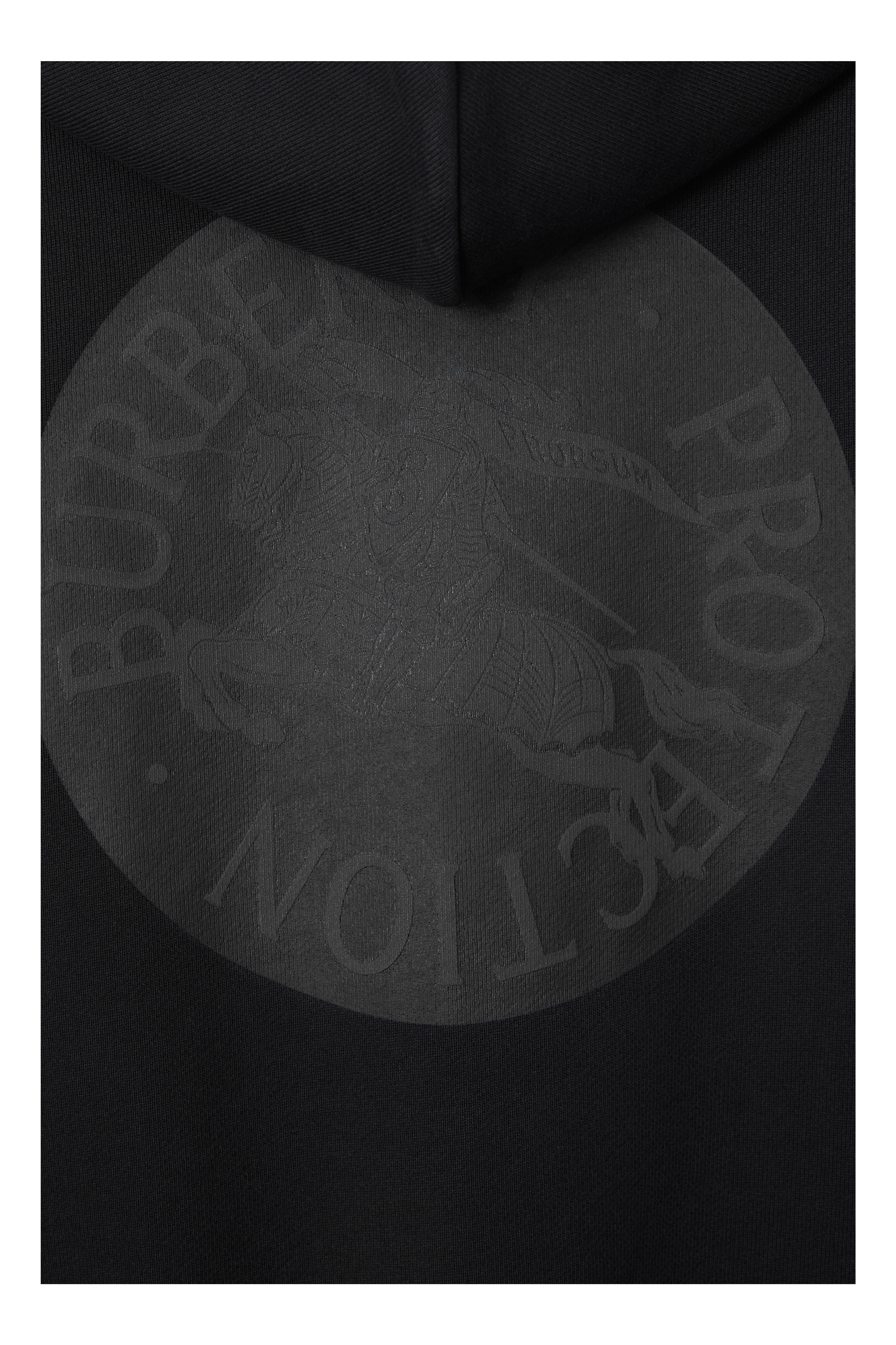 burberry EKD Badge Cotton Zip Hoodie in Black at Nordstrom - 5