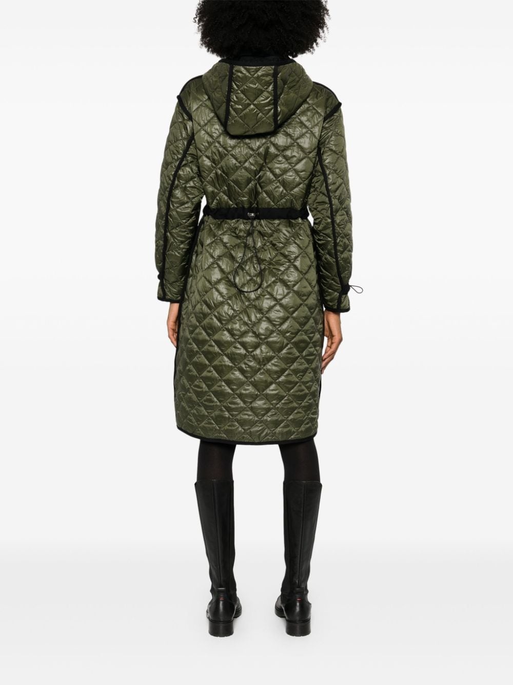 quilted hooded coat - 4