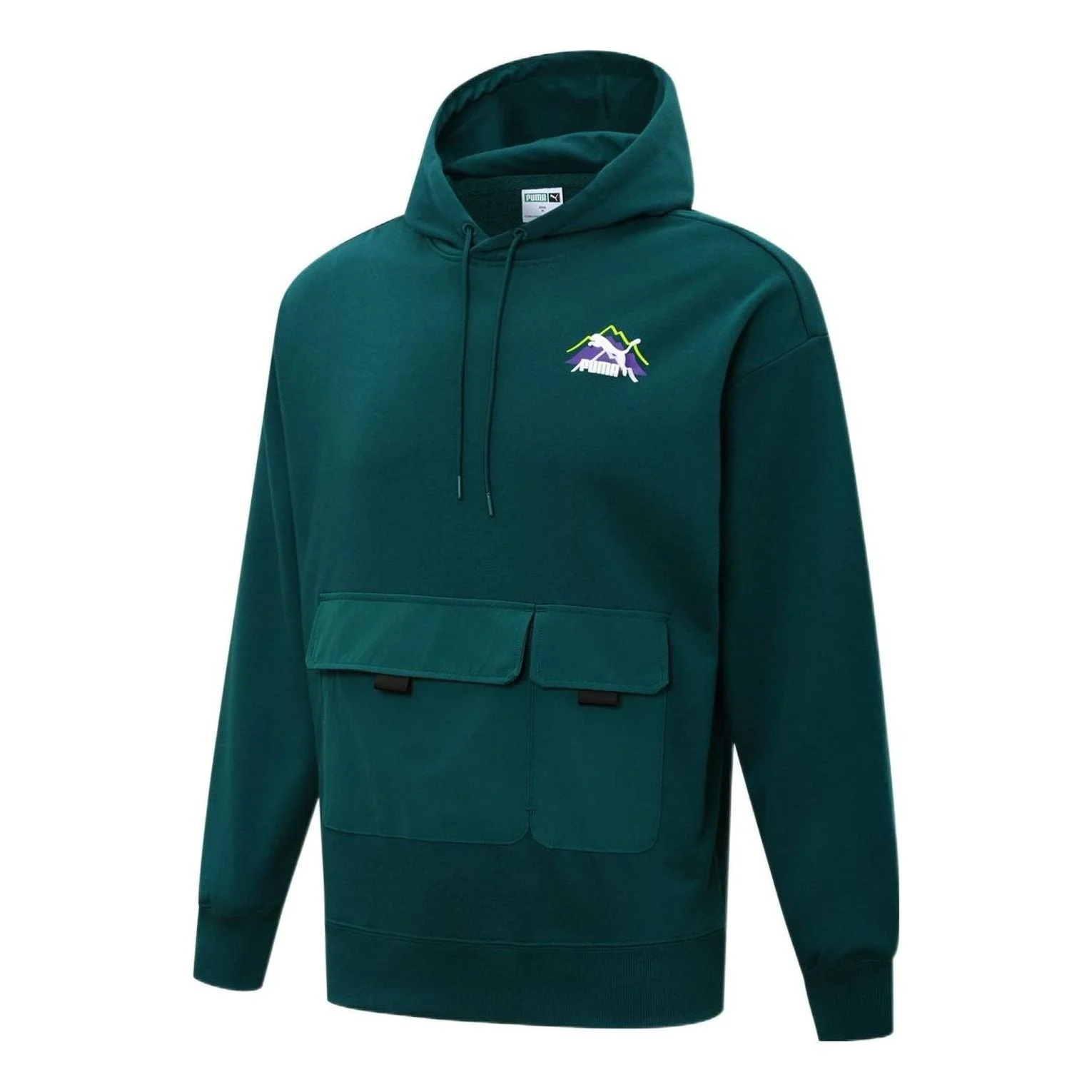 PUMA Camping Sportswear Mountain Hoodie 'Green' 537392-24 - 1