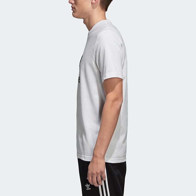 adidas originals Alphabet Printing Casual Breathable Sports Short Sleeve White CW0710 - 4