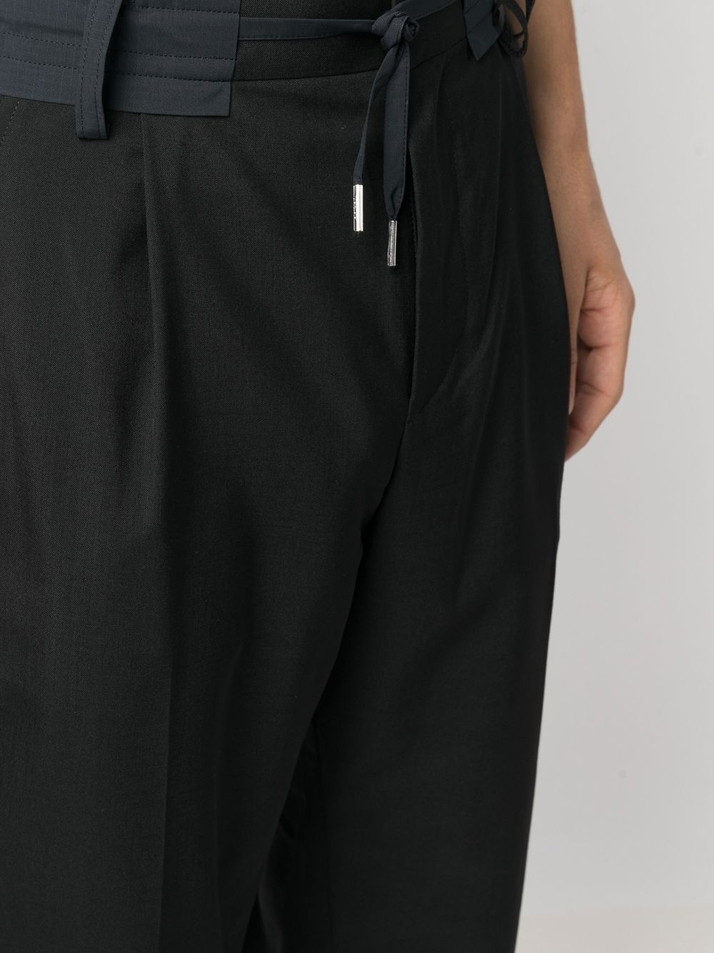 slim drawstring trousers - 5