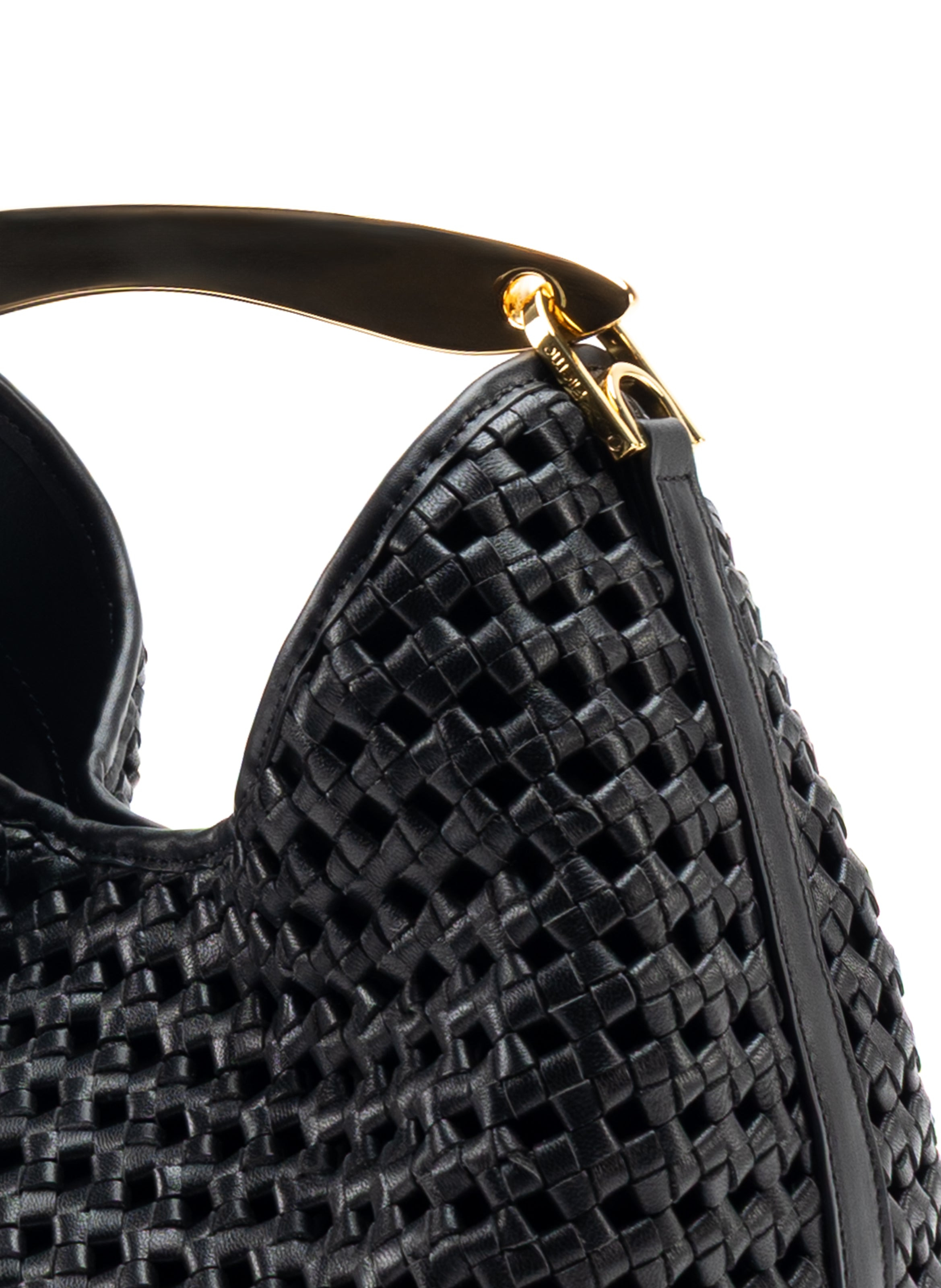 Boomerang Woven Leather Black - 5