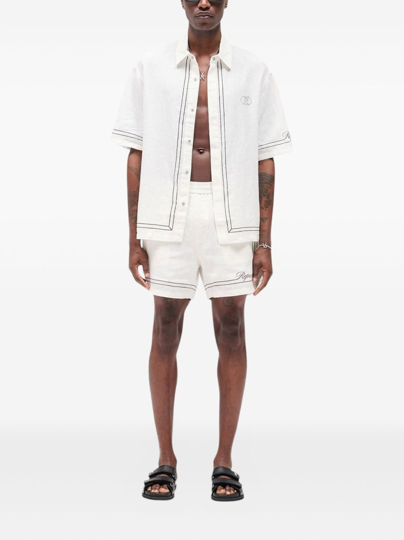 REPRESENT border-embroidered shorts outlook