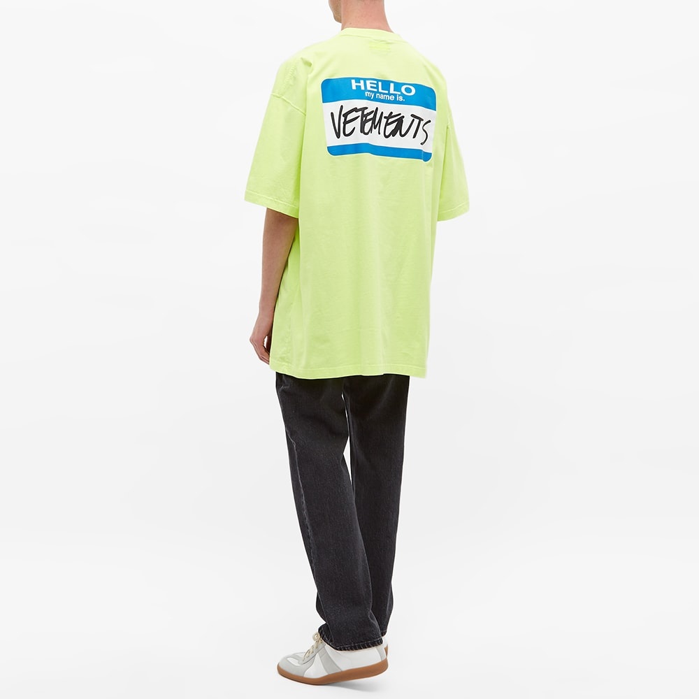 VETEMENTS My Name Is Oversized Tee - 6