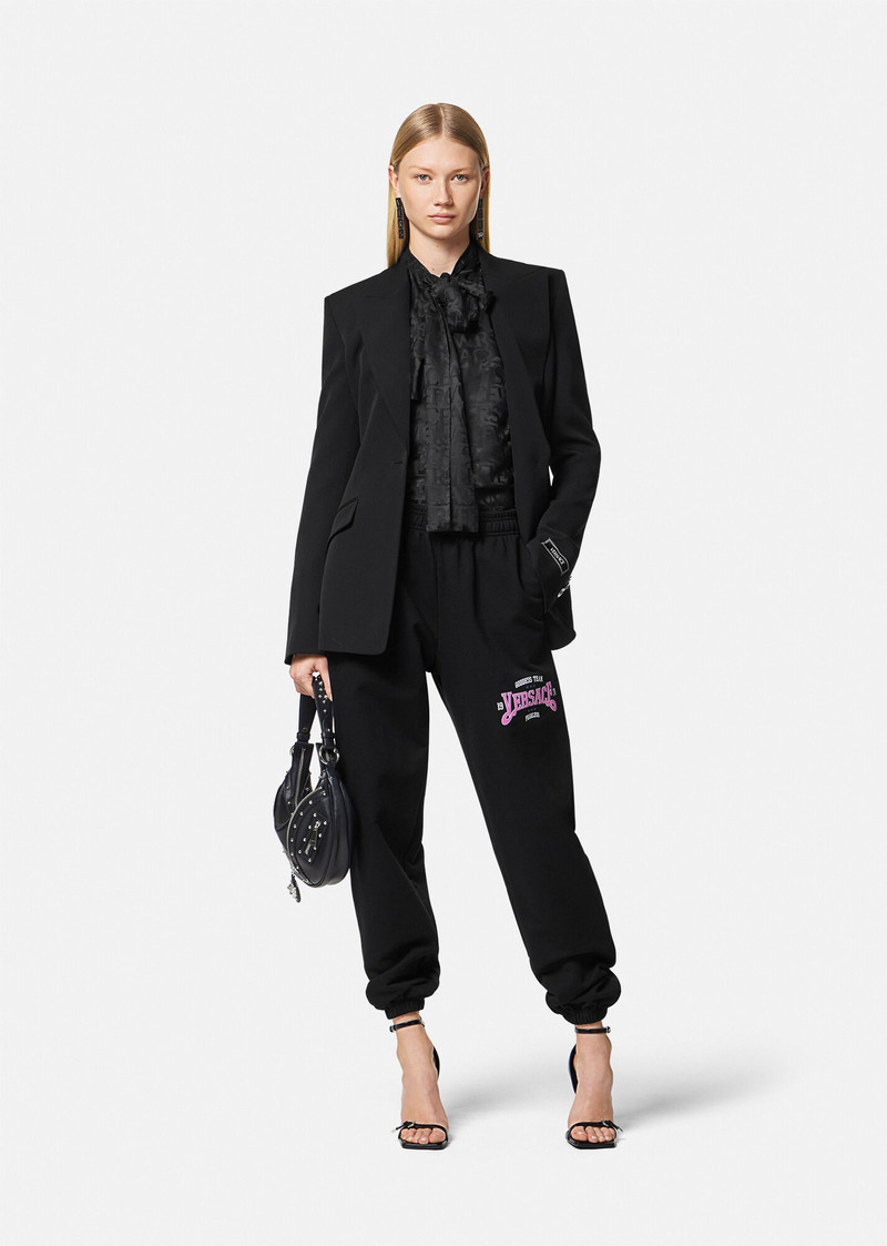 VERSACE "Fearless" Varsity Logo Sweatpants outlook