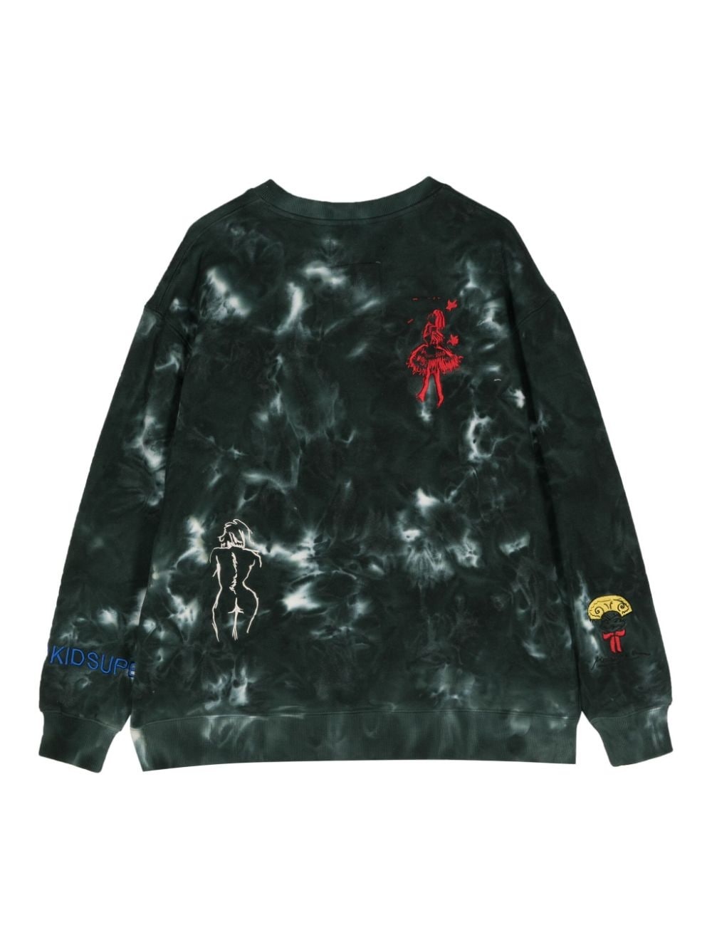 Dyed Super embroidered swearshirt - 2