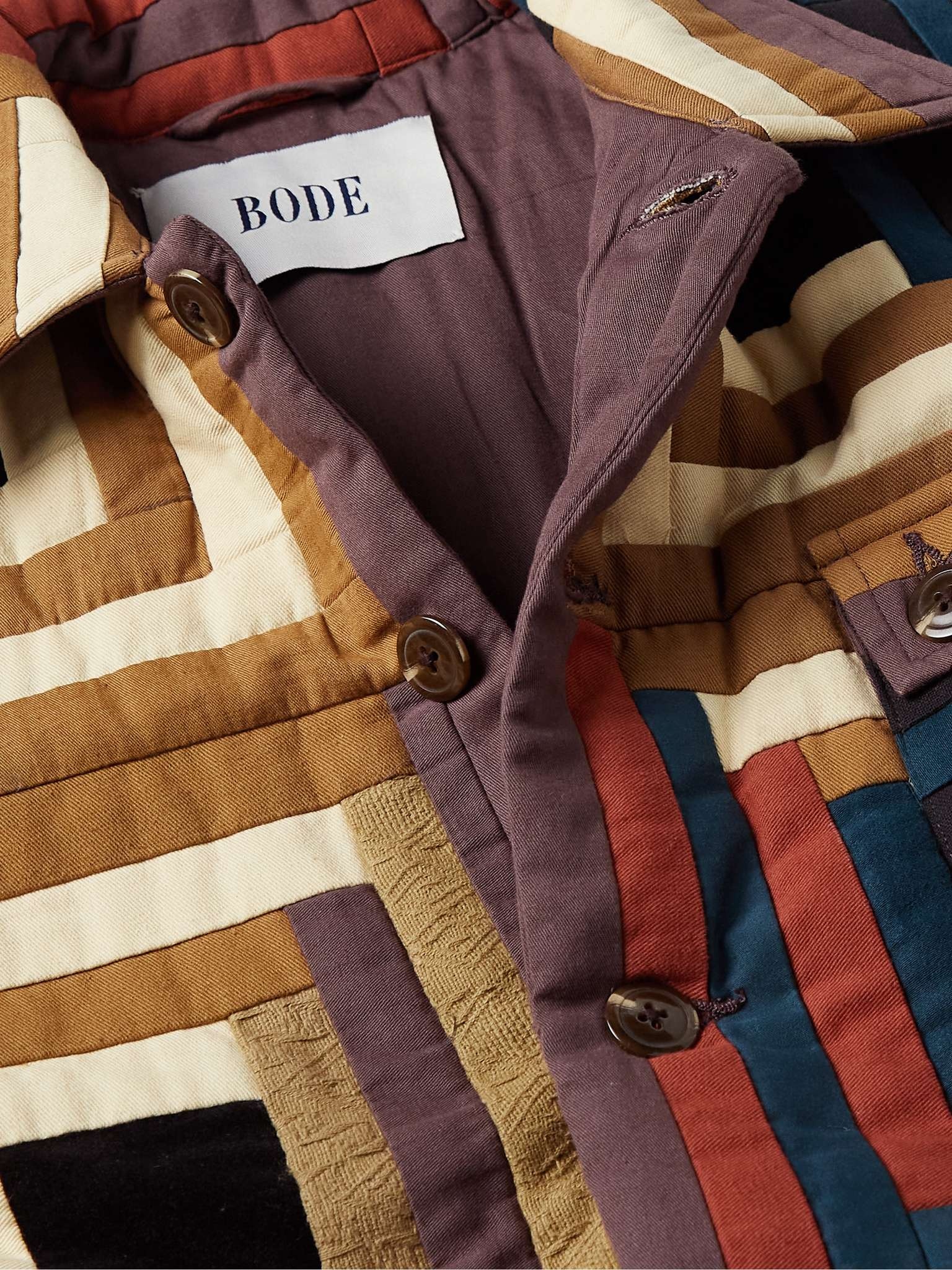 Log Cabin Quilted Patchwork Cotton Jacket - 5
