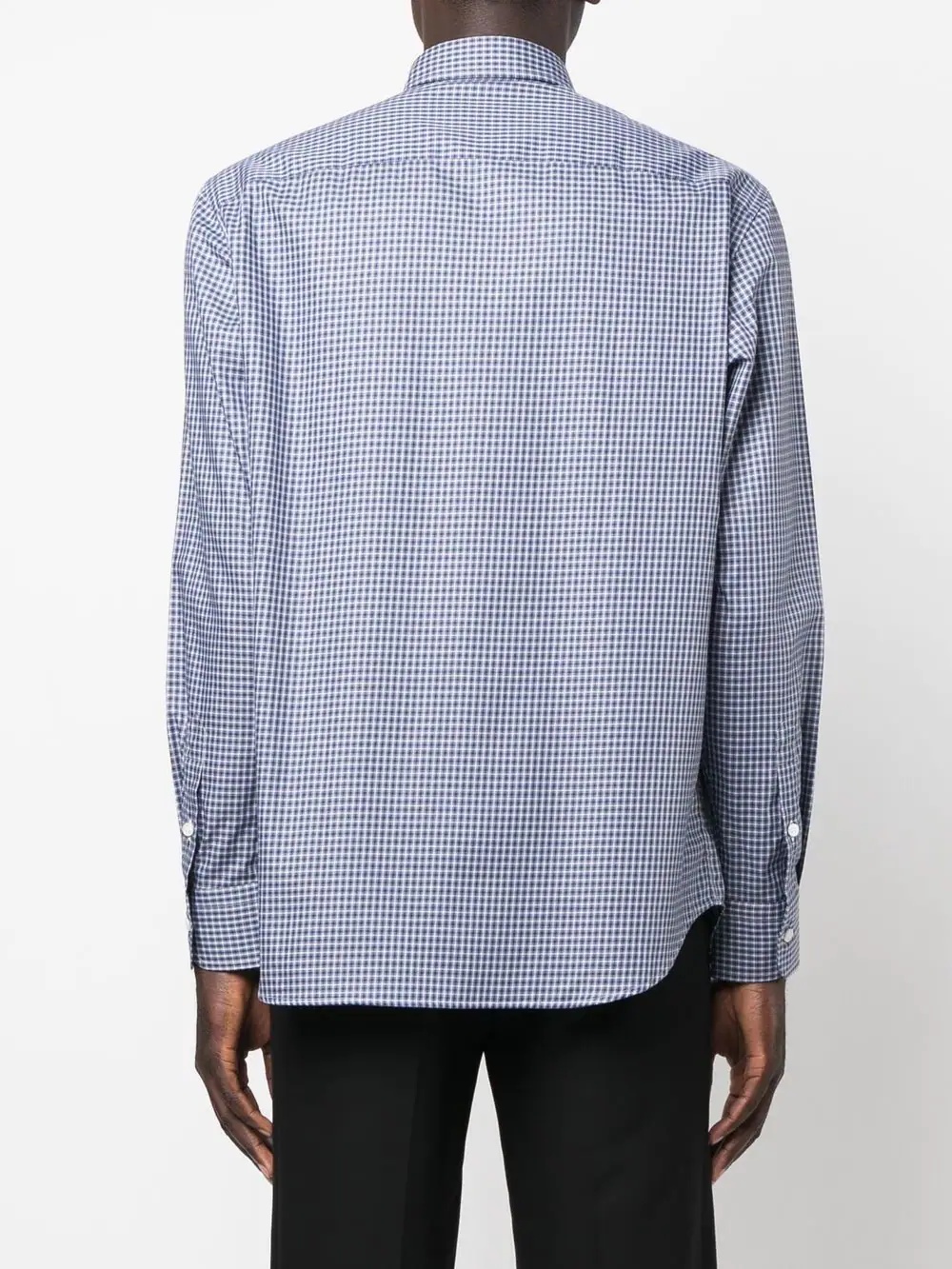 checked long-sleeved shirt - 4