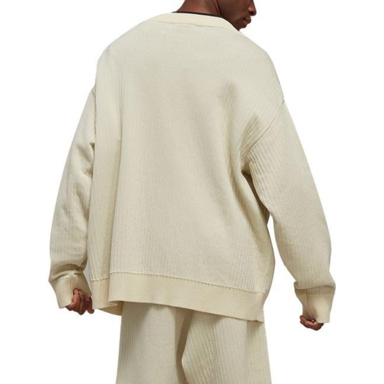 adidas Y-3 Logo Knit Cardigan 'Off White' IA3110 - 4