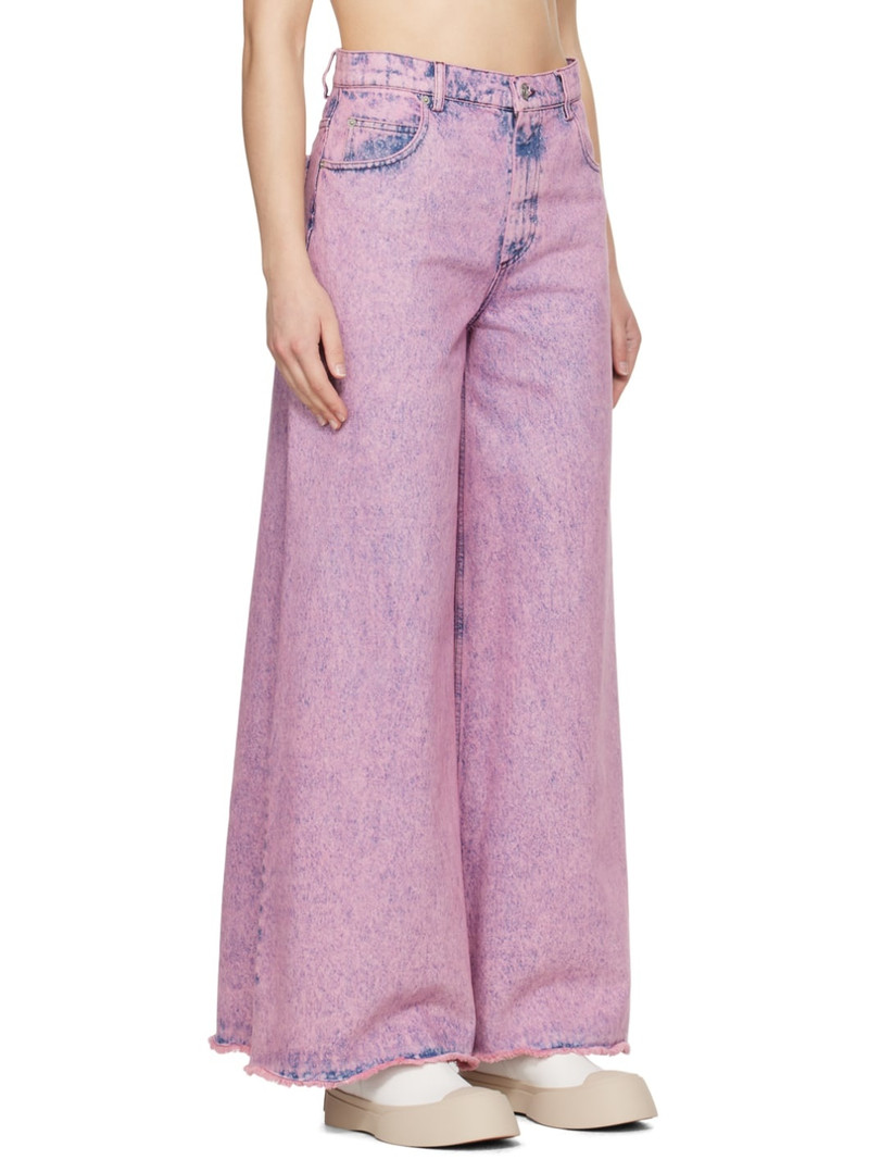 Pink Flared Jeans 2