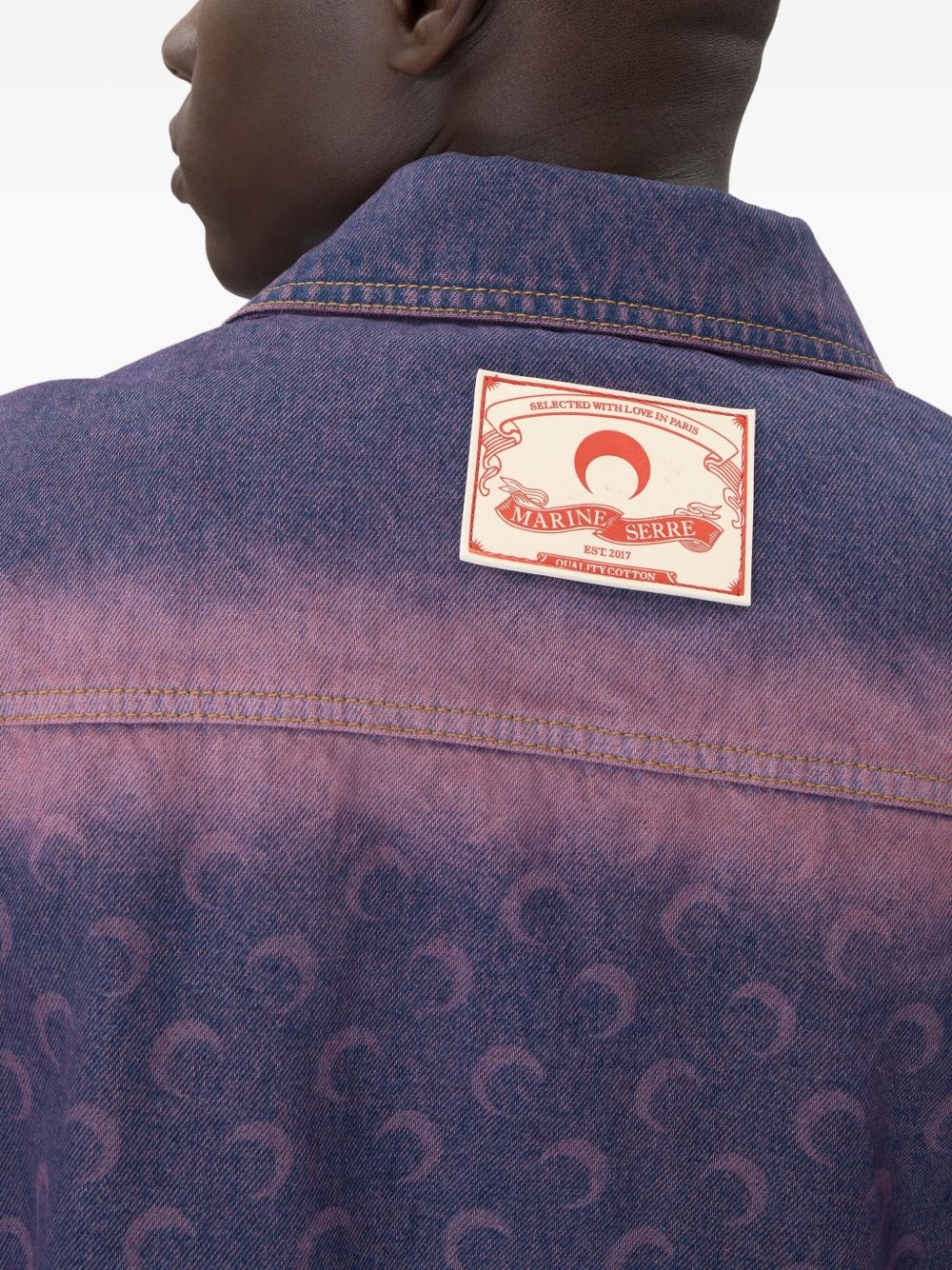 monogram denim shirt - 5