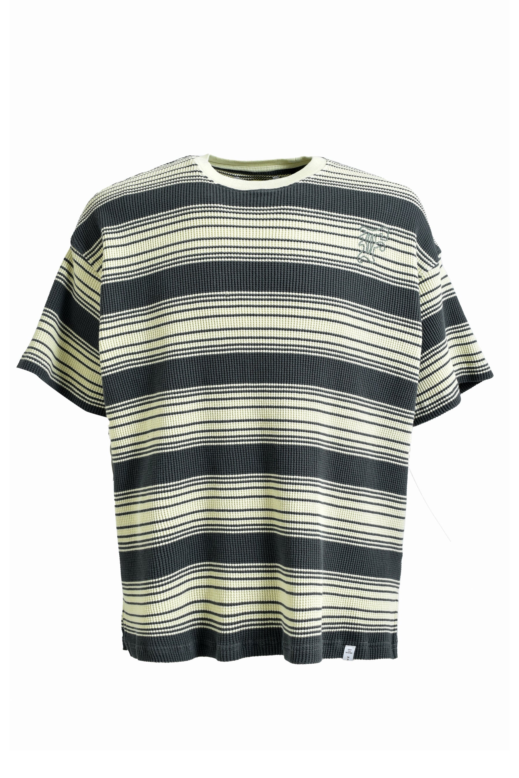 WAFFLE KNIT TEE / CHA x MINT - 1