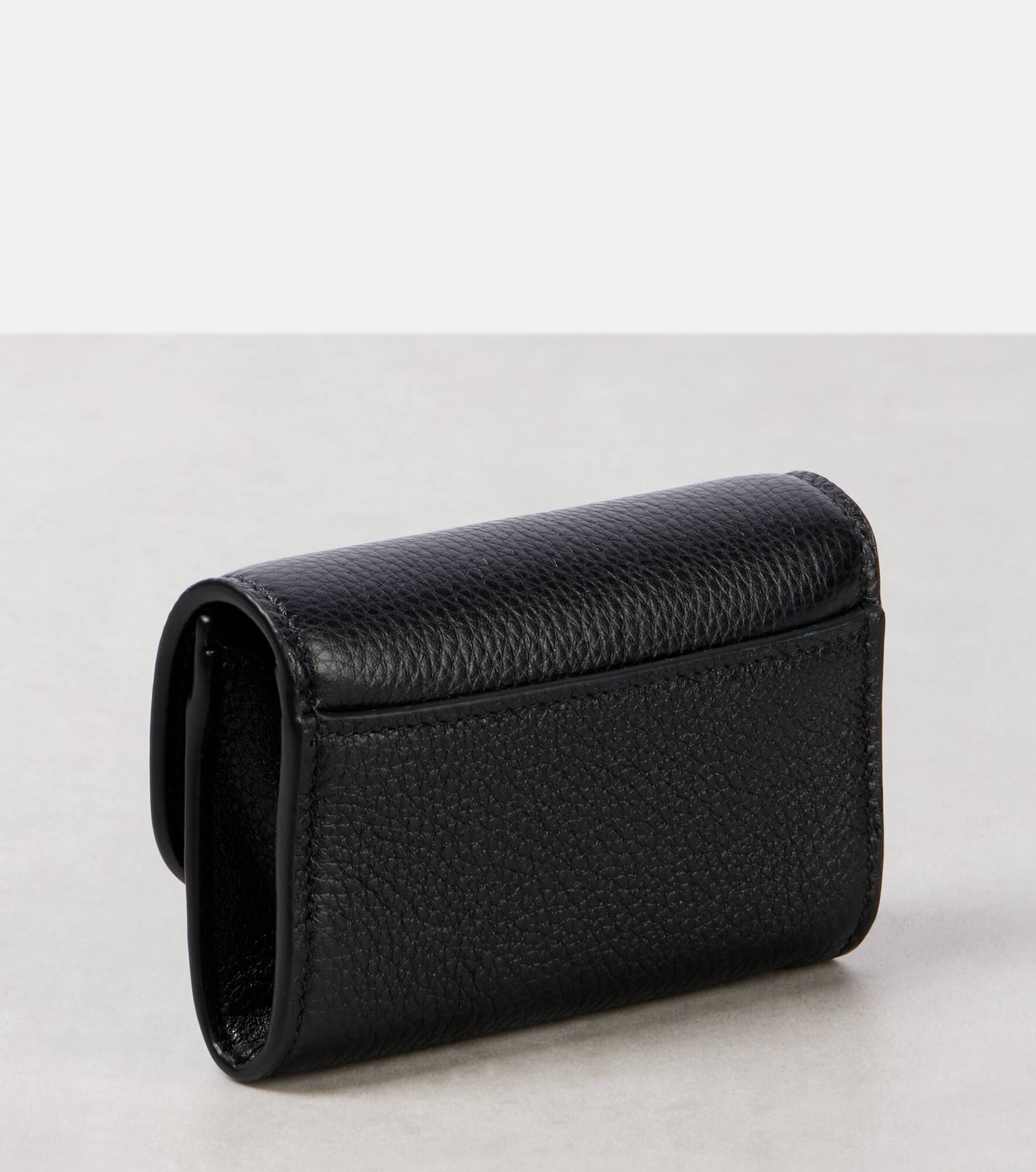 Horsebit leather card case - 3