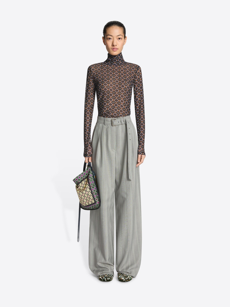 Dries Van Noten BELTED WOOL TROUSERS outlook