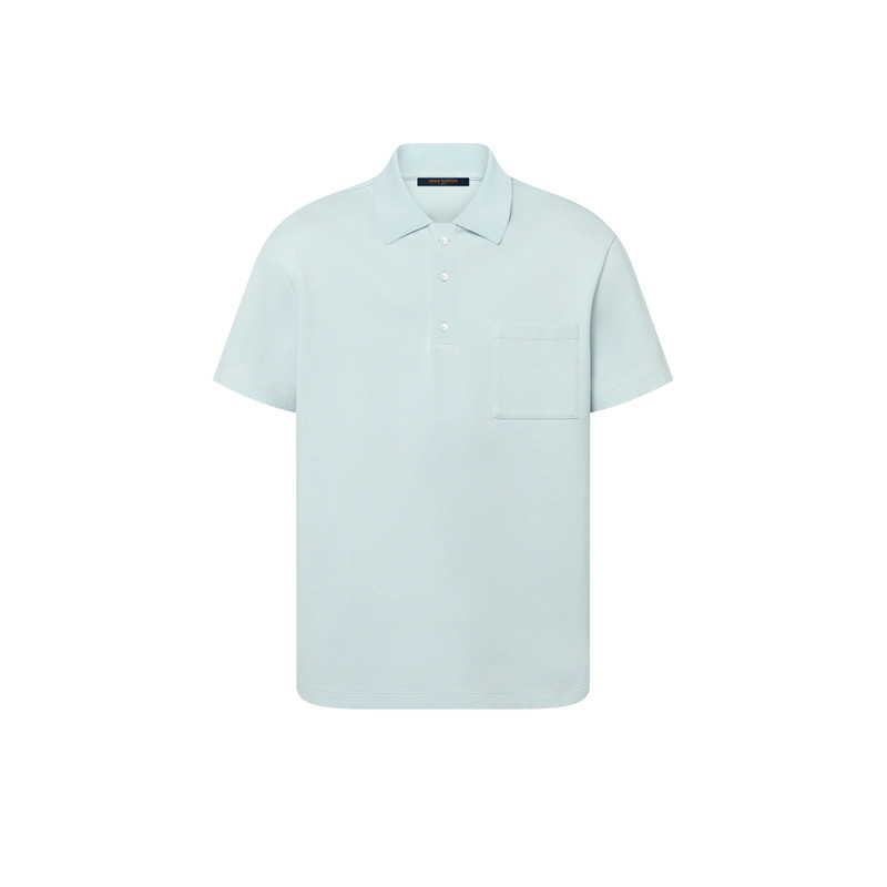 Monogram Cotton Pocket Polo 1