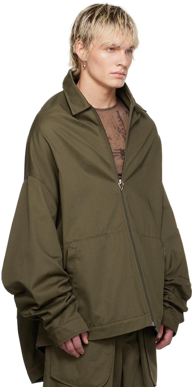 Jean Paul Gaultier Khaki Shayne Oliver Edition Jacket outlook