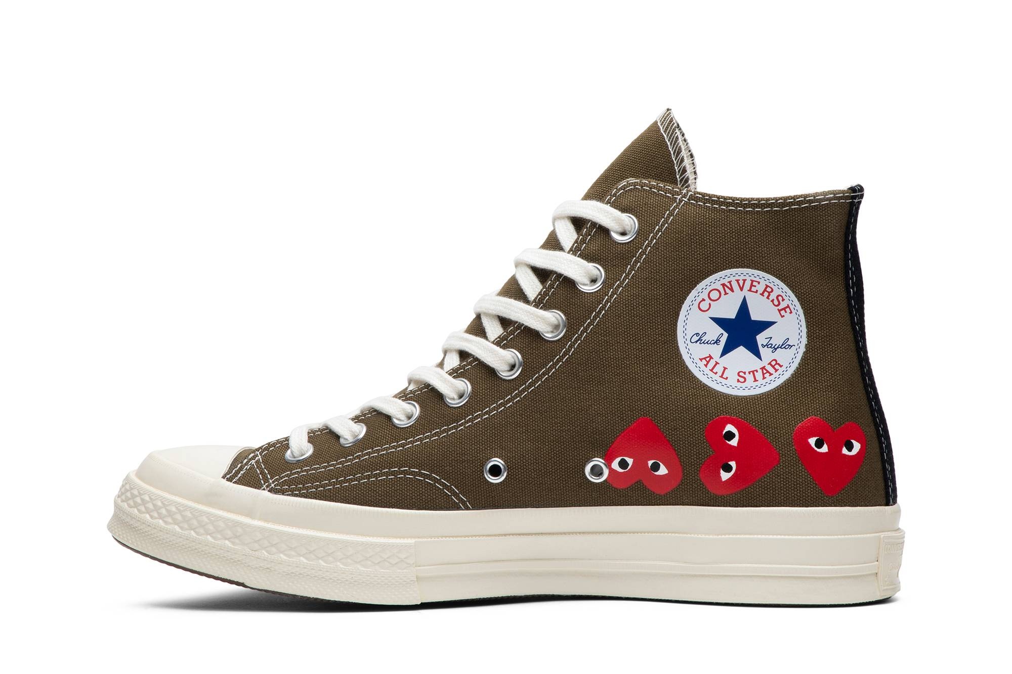 Comme des Garçons Play x Chuck 70 Hi Top 'Multi Heart' - 3