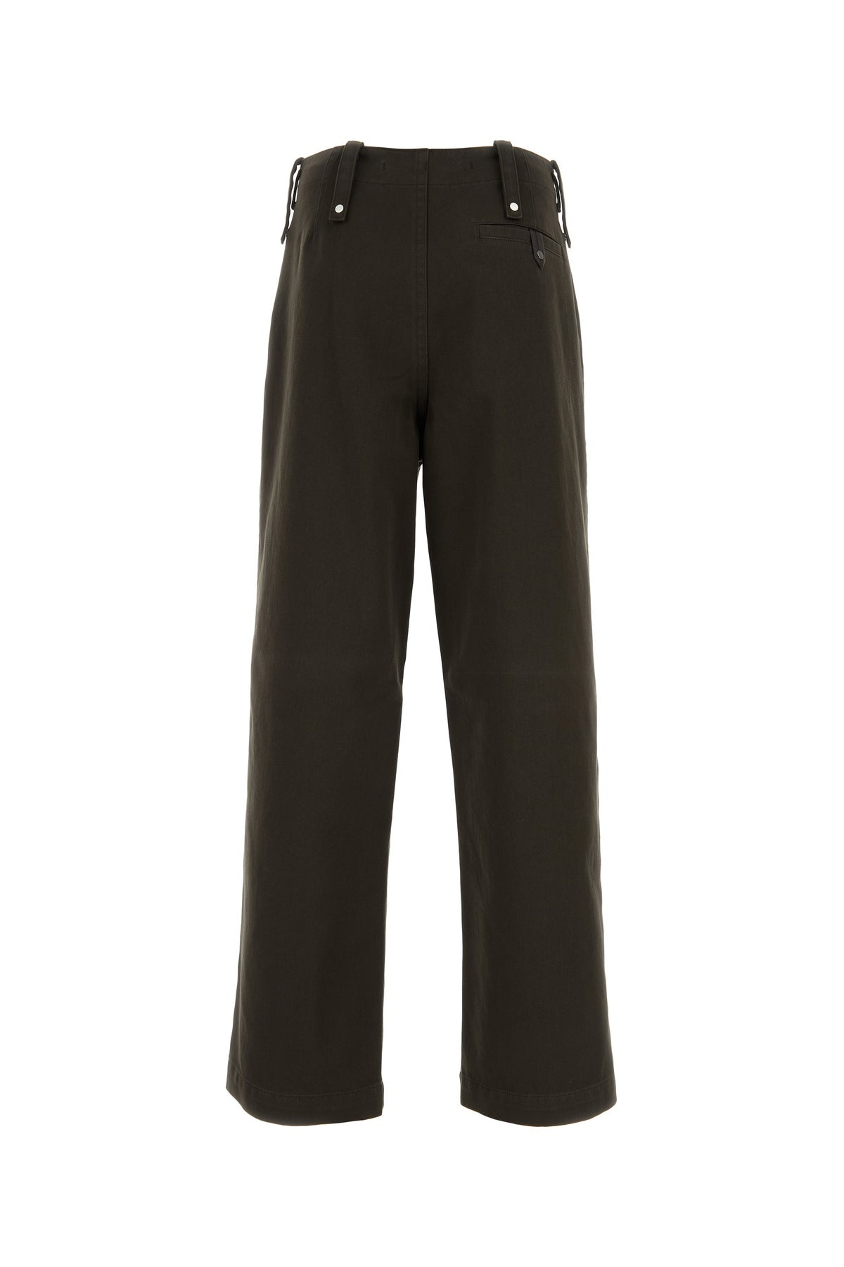 Chocolate cotton wide-leg pant - 2