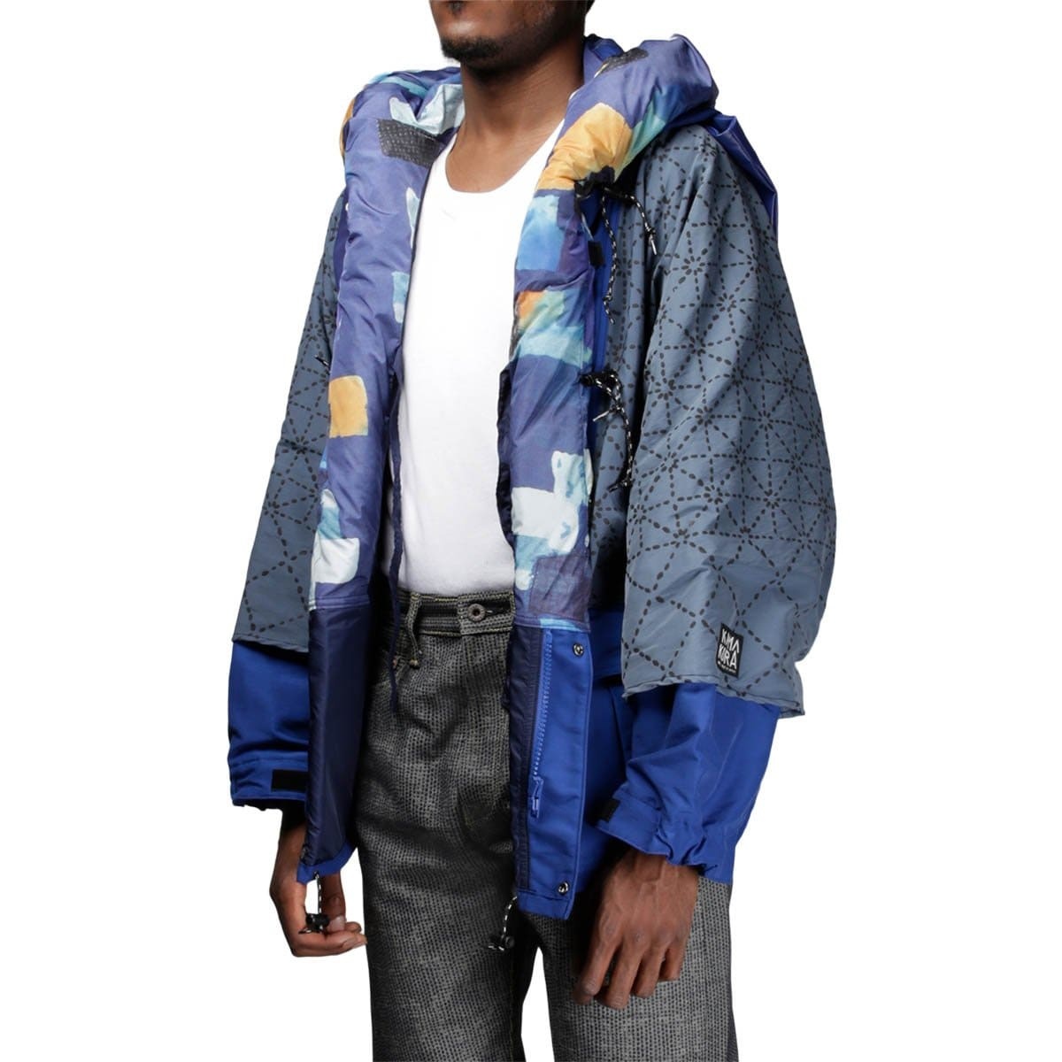 60/40 SASHIKO PRINT KAMAKURA ANORAK BLOUSON - 4
