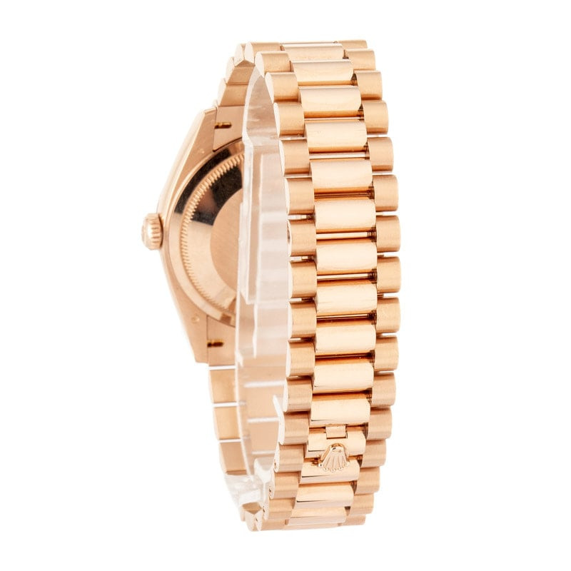 Pre-owned Rolex Day-Date 36 ref 128235 18k Everose Gold - 3