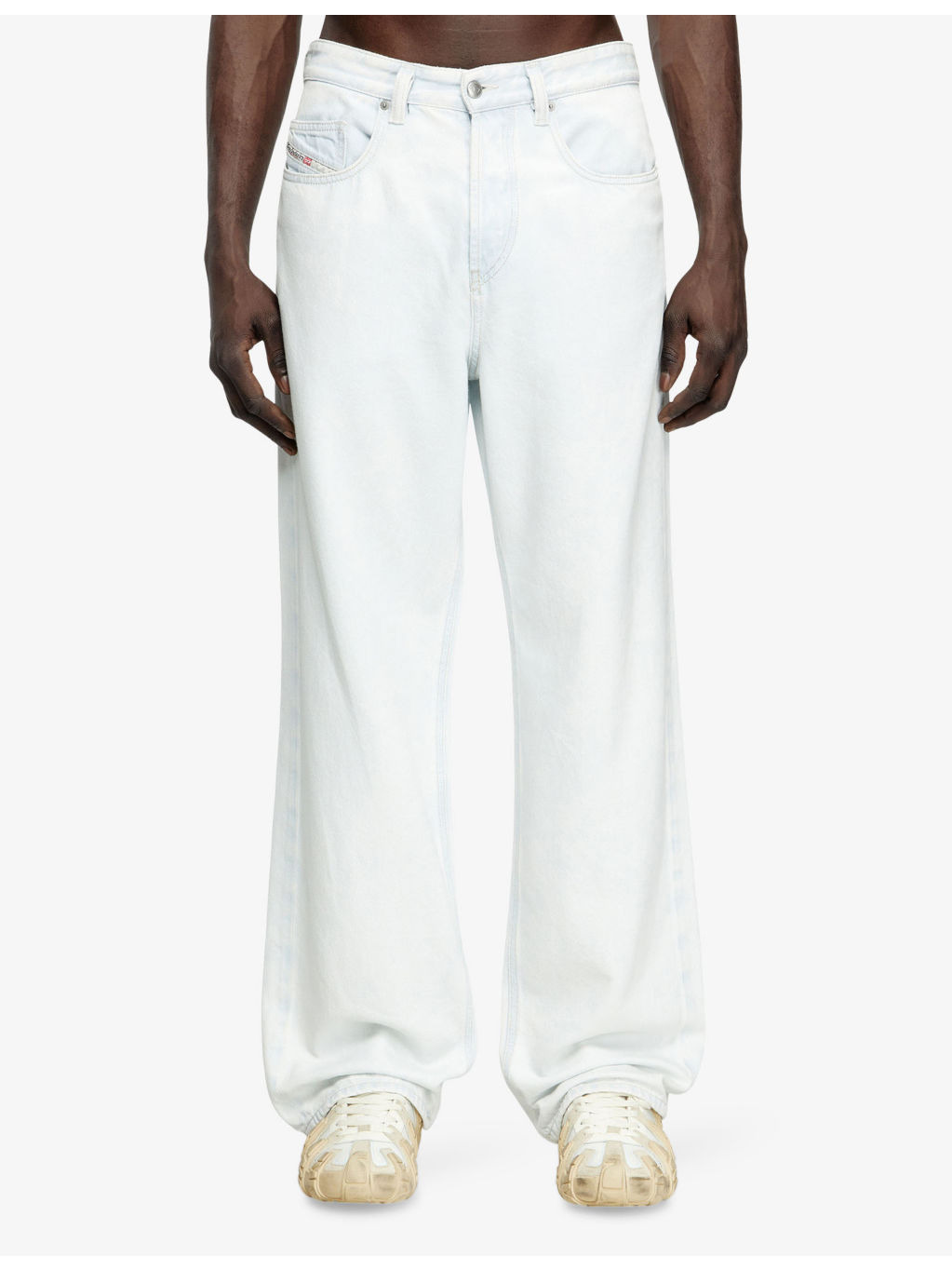 2001 D-Macro Wide-Leg Denim-Blend Jeans - 3