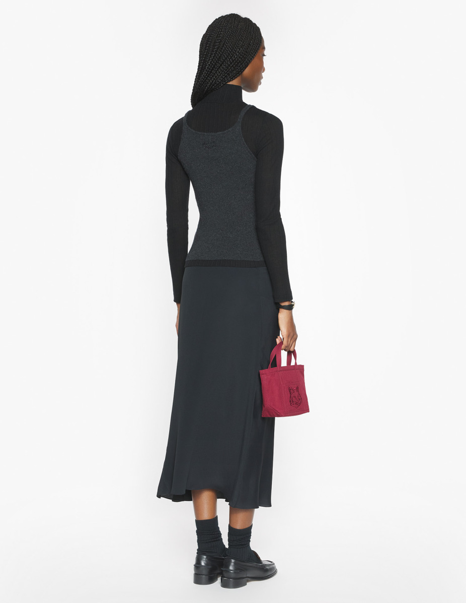 FINE RIB CASHMERE TANK TOP - 5