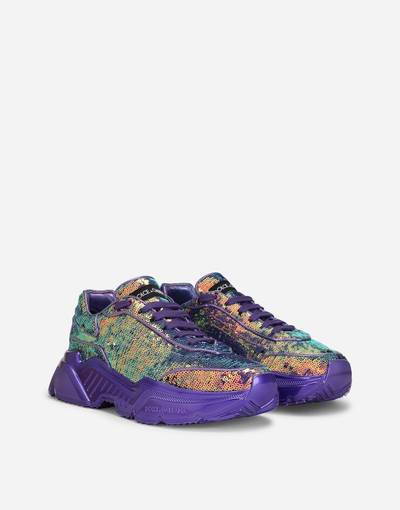 Dolce & Gabbana Nappa leather Daymaster sneakers with sequins outlook