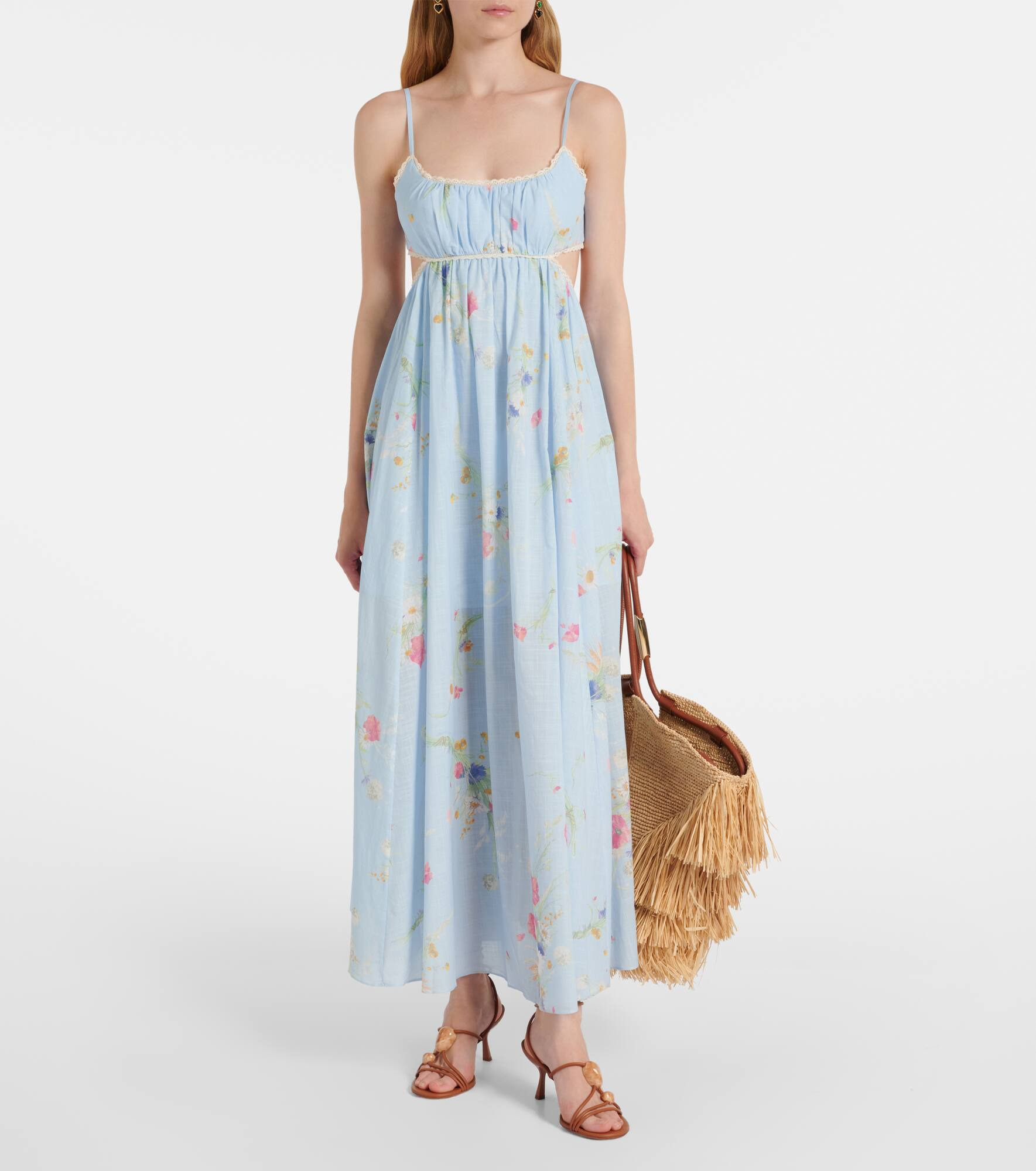 Lucky Picnic floral cotton maxi dress - 2