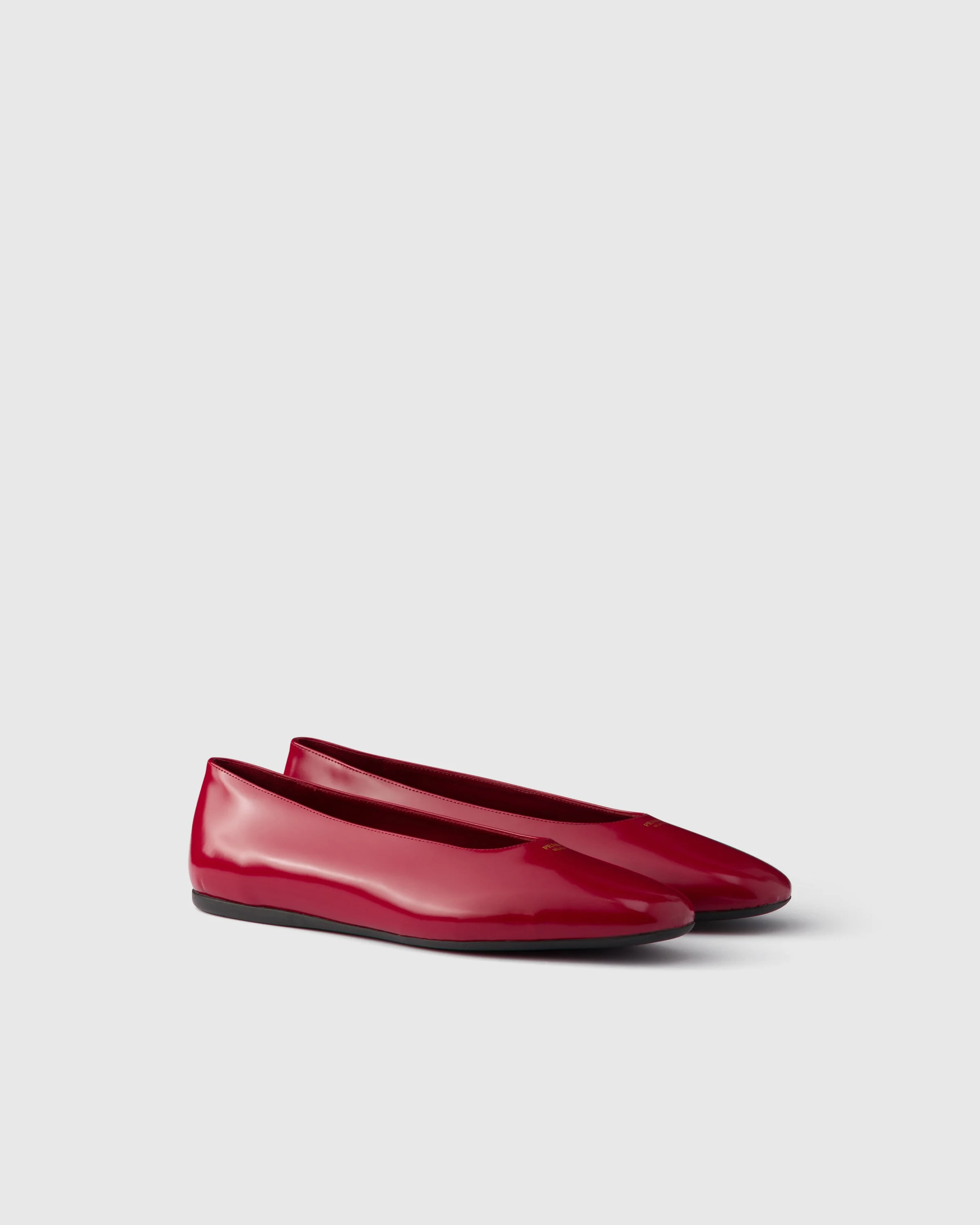 Brushed leather ballerinas - 1