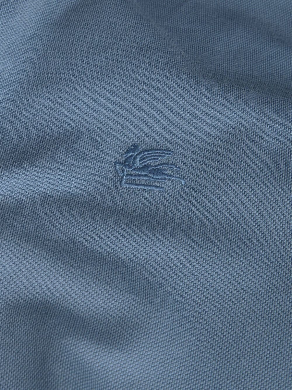 Pegaso-embroidered cotton polo shirt - 7