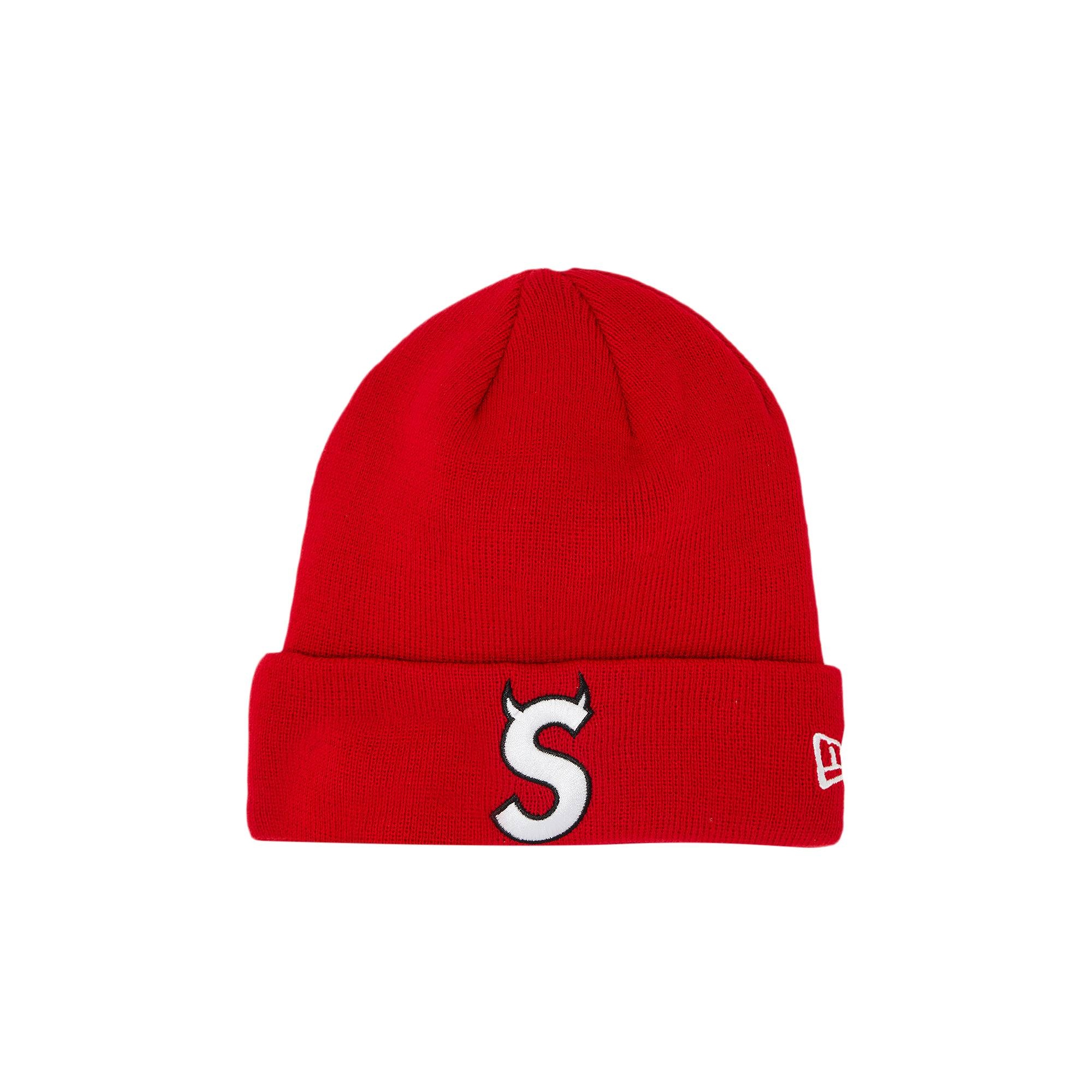 Supreme x New Era S Logo Beanie 'Red' - 1