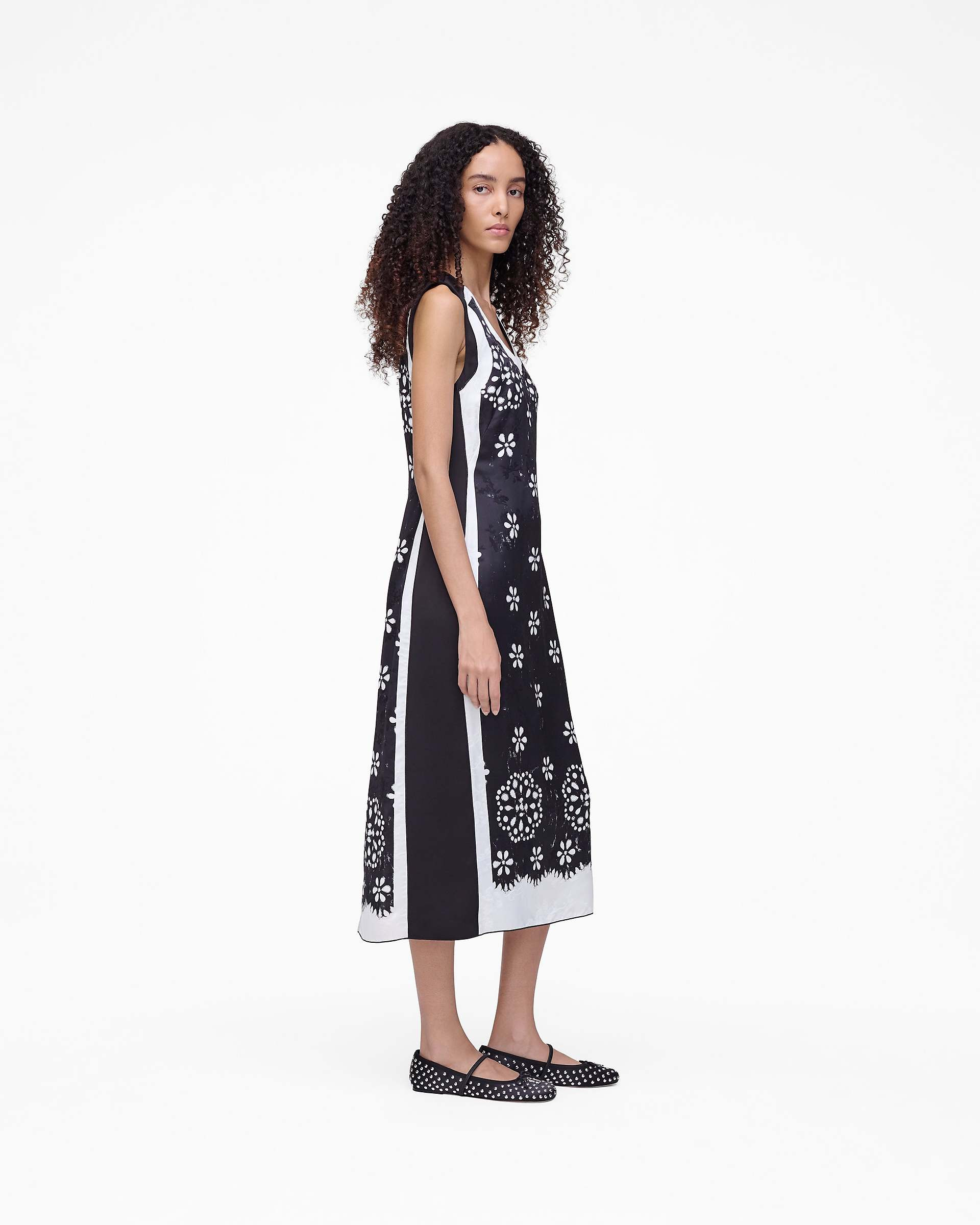 TROMPE L'OEIL EYELET DRESS - 3