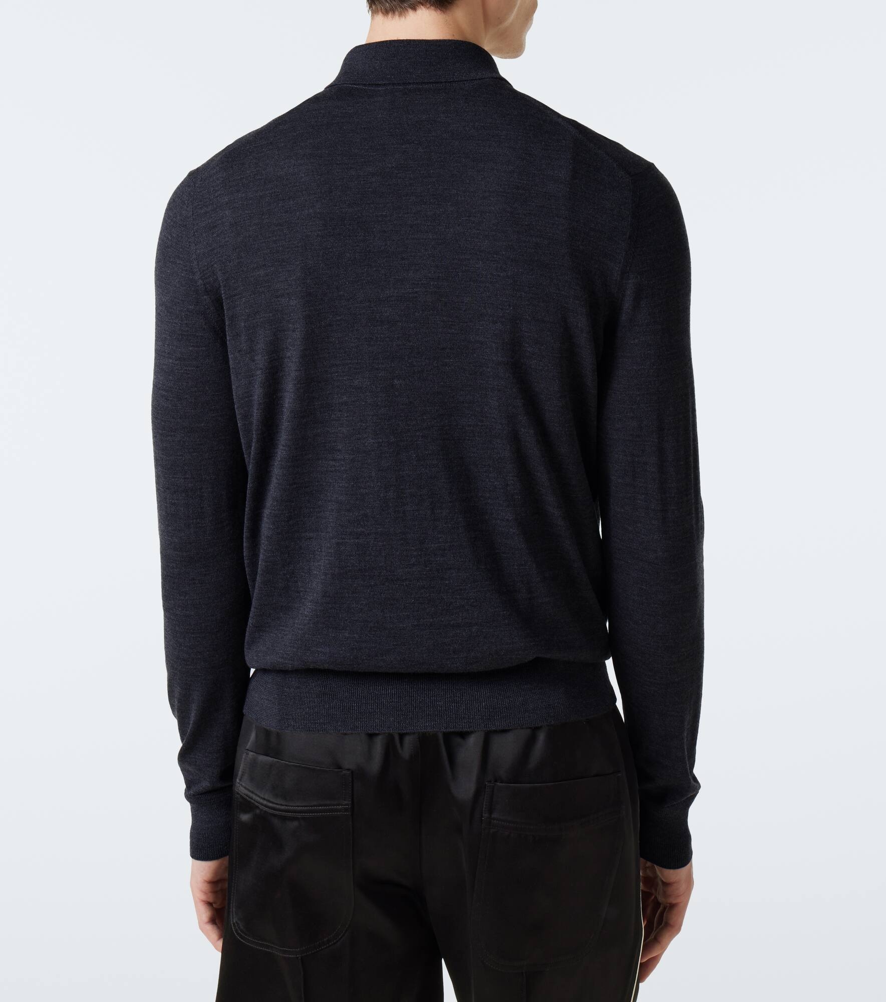 Wool polo sweater - 4