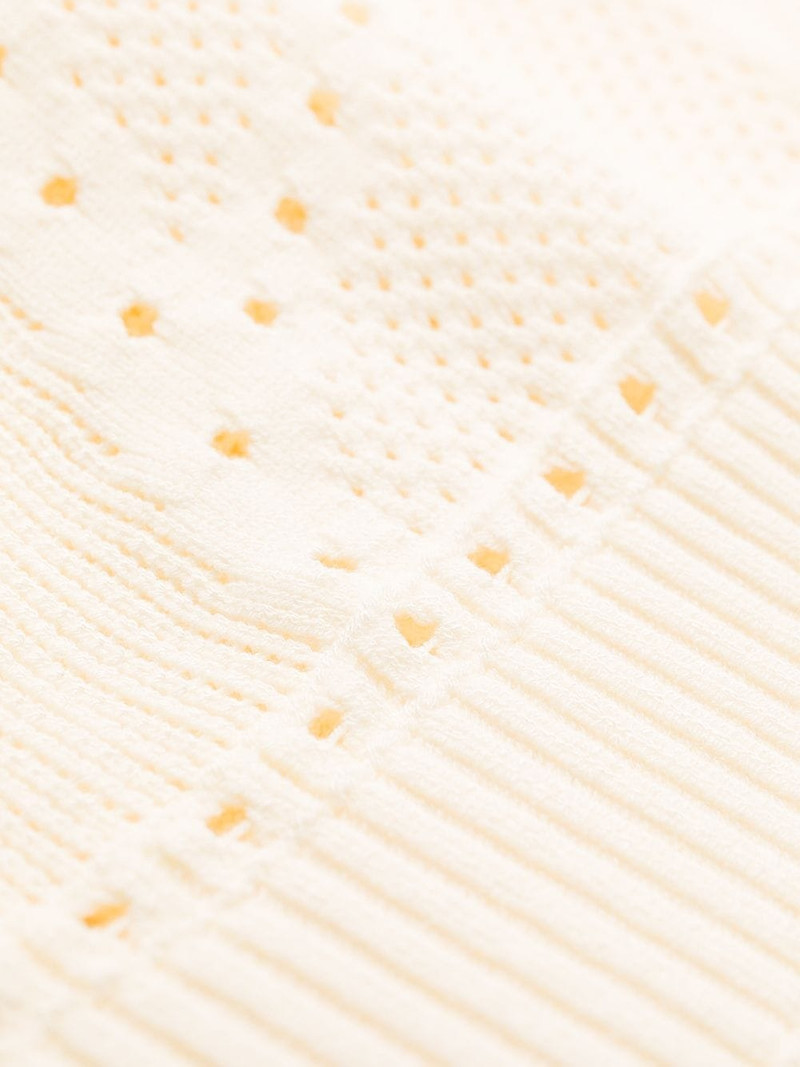open-knit flared dress 7