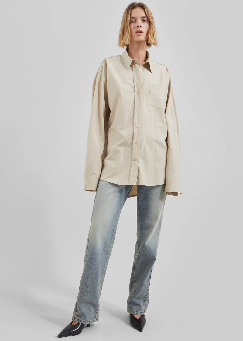 Calypso Cotton Shirt - Beige 7
