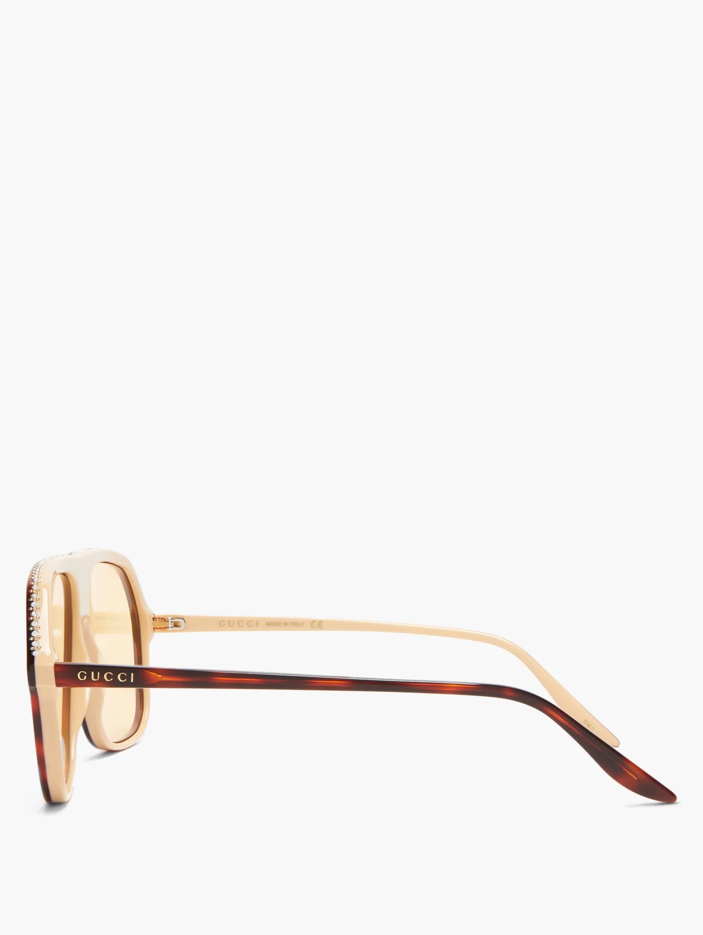 Crystal-GG tortoiseshell-acetate sunglasses - 3