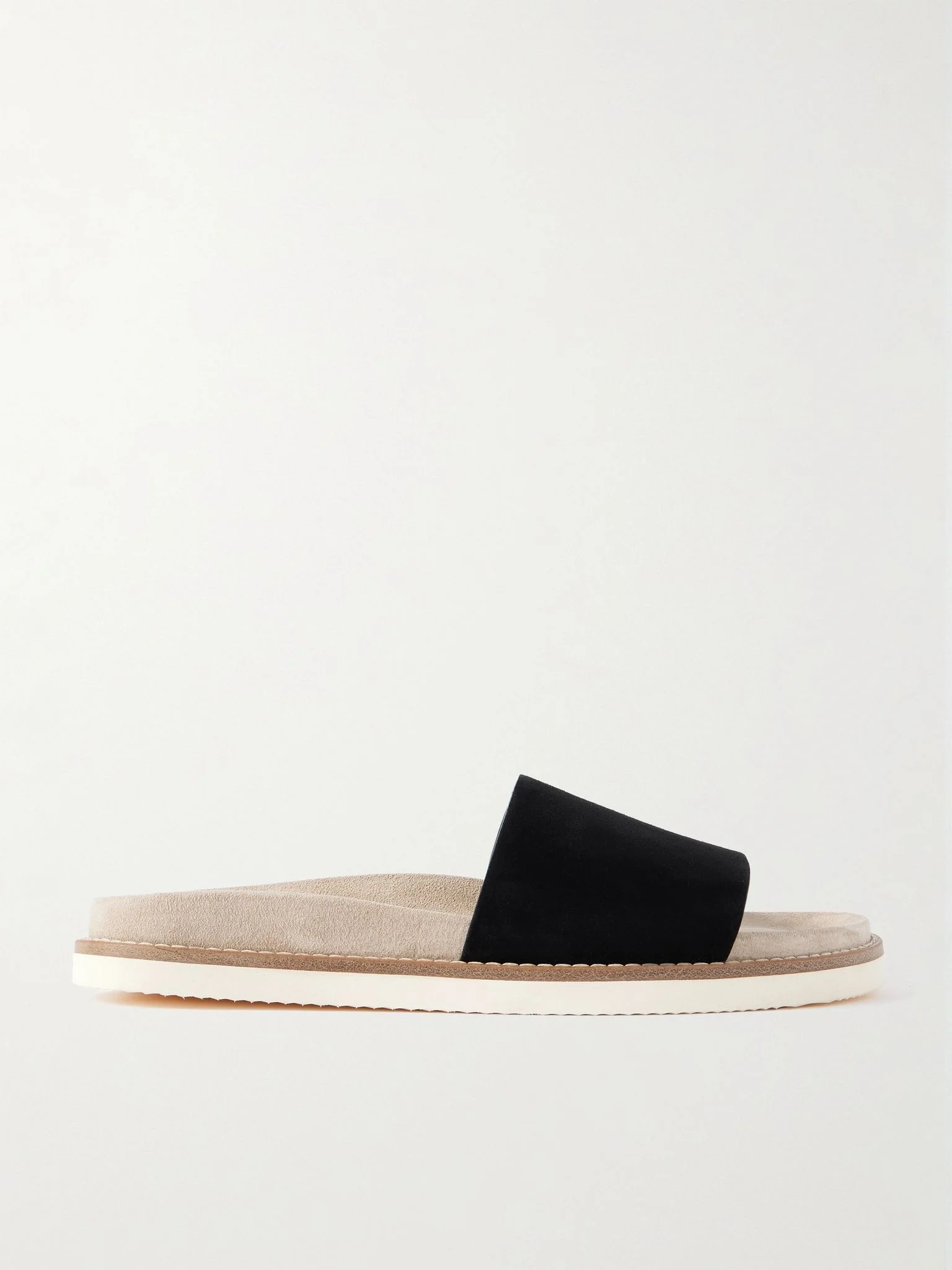 Suede Slides Black - 1