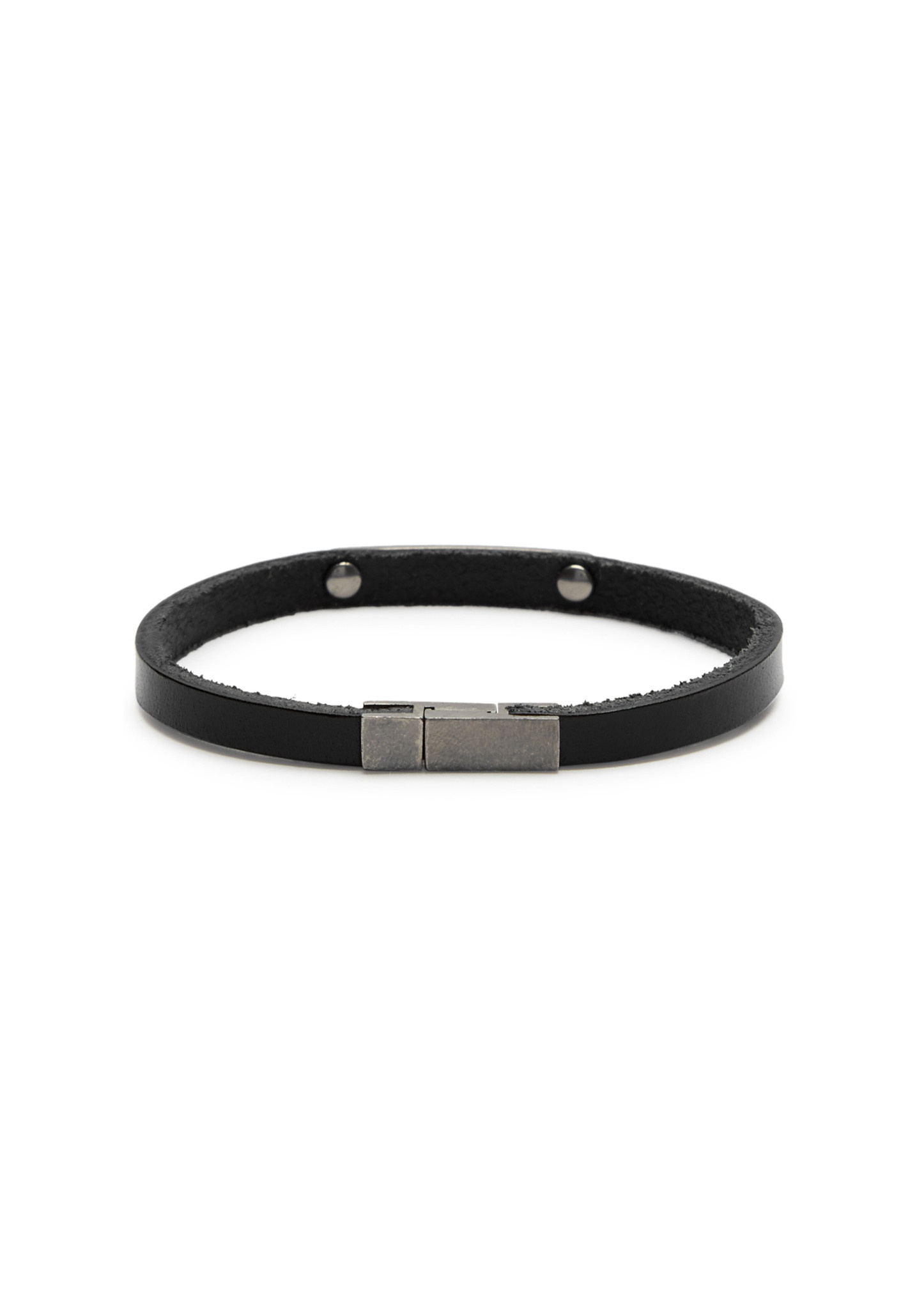 Logo leather bracelet - 3