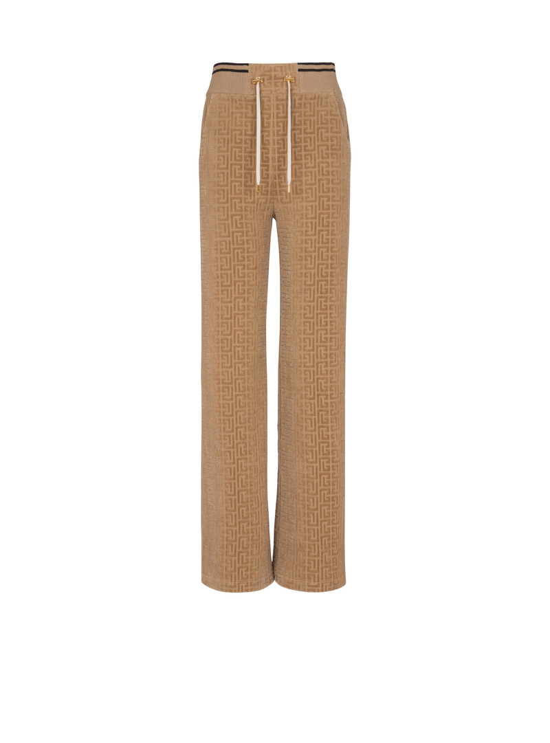 PB Labyrinth velvet joggers 1