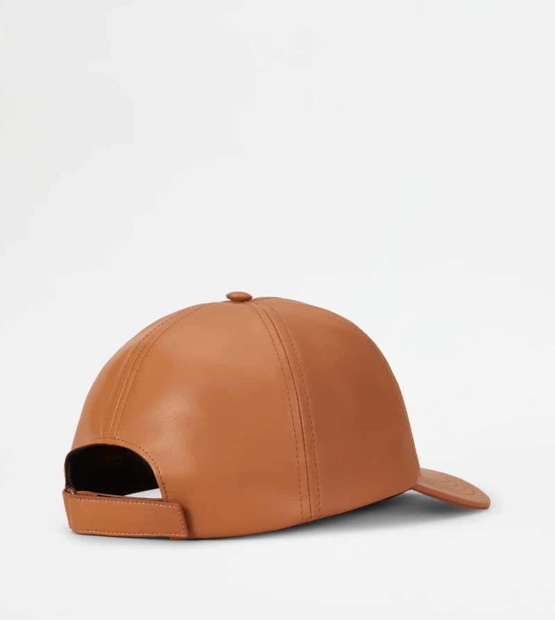 LEATHER CAP - BROWN 3