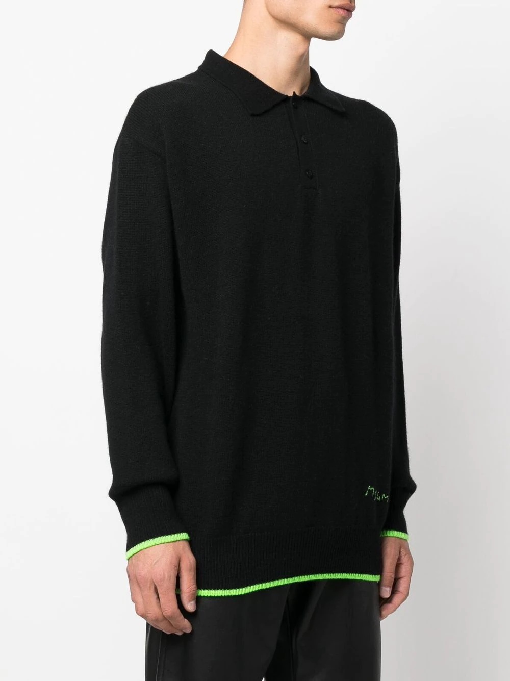 embroidered-logo wool-cashmere jumper - 3