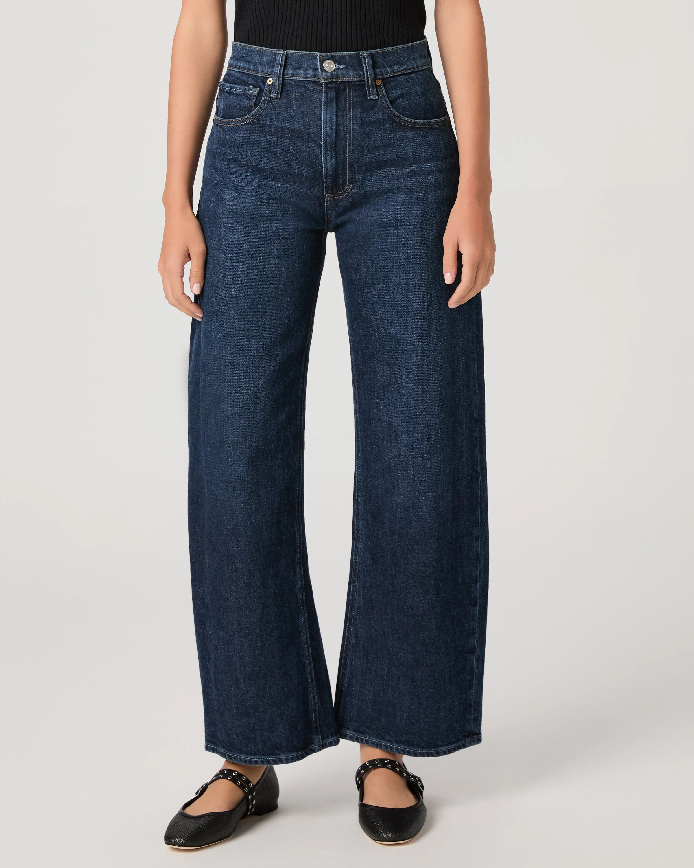 Arellia Skimmer Barrel Leg Jean - 1