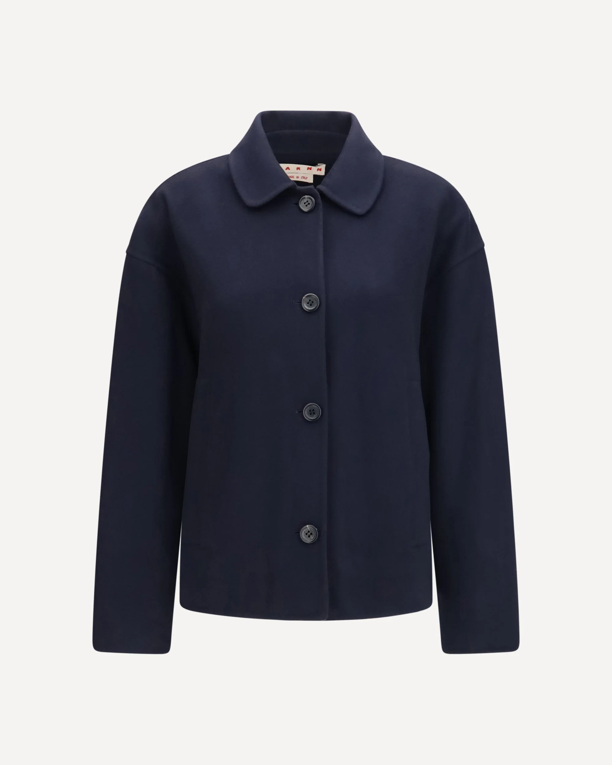 Wool Jacket with logo embroidery - 1