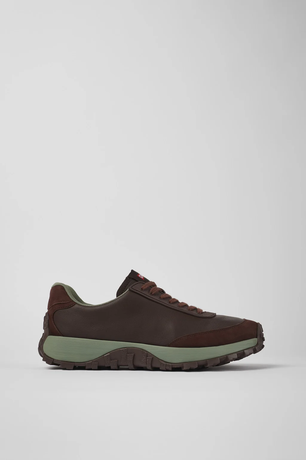 Drift Trail VIBRAM Burgundy leather and nubuck sneakers for men - 1