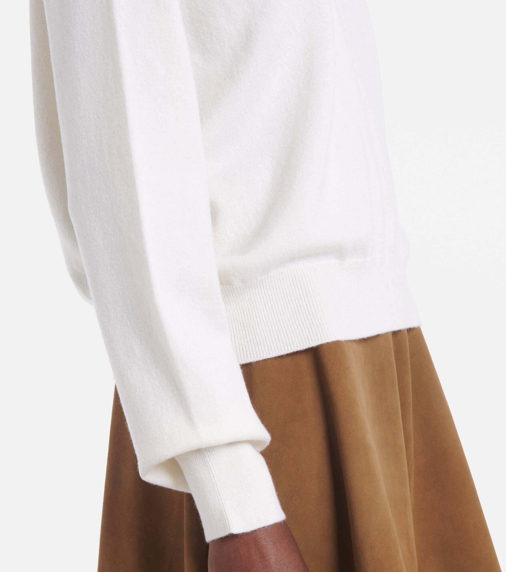 Wool and cashmere polo sweater - 5