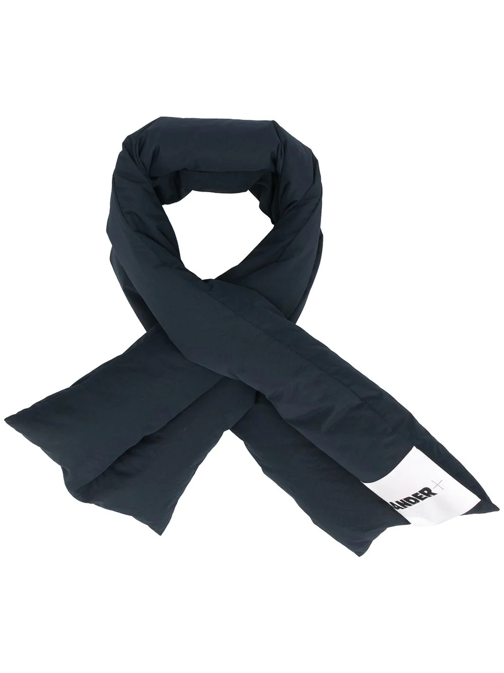 padded logo patch scarf - 1