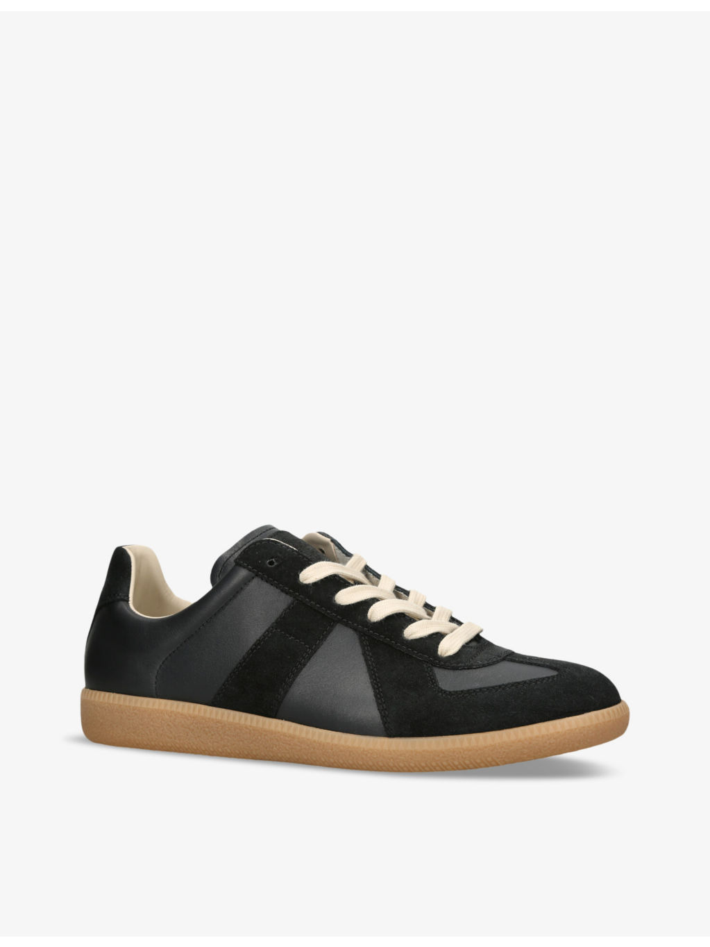 Replica panelled leather low-top trainers - 3
